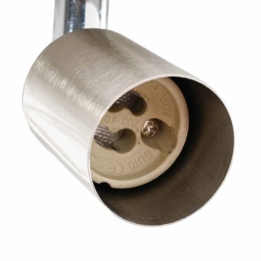 vidaXL Σποτ οροφής με προβολείς Νίκελ 12 x 8 εκ Ατσάλι