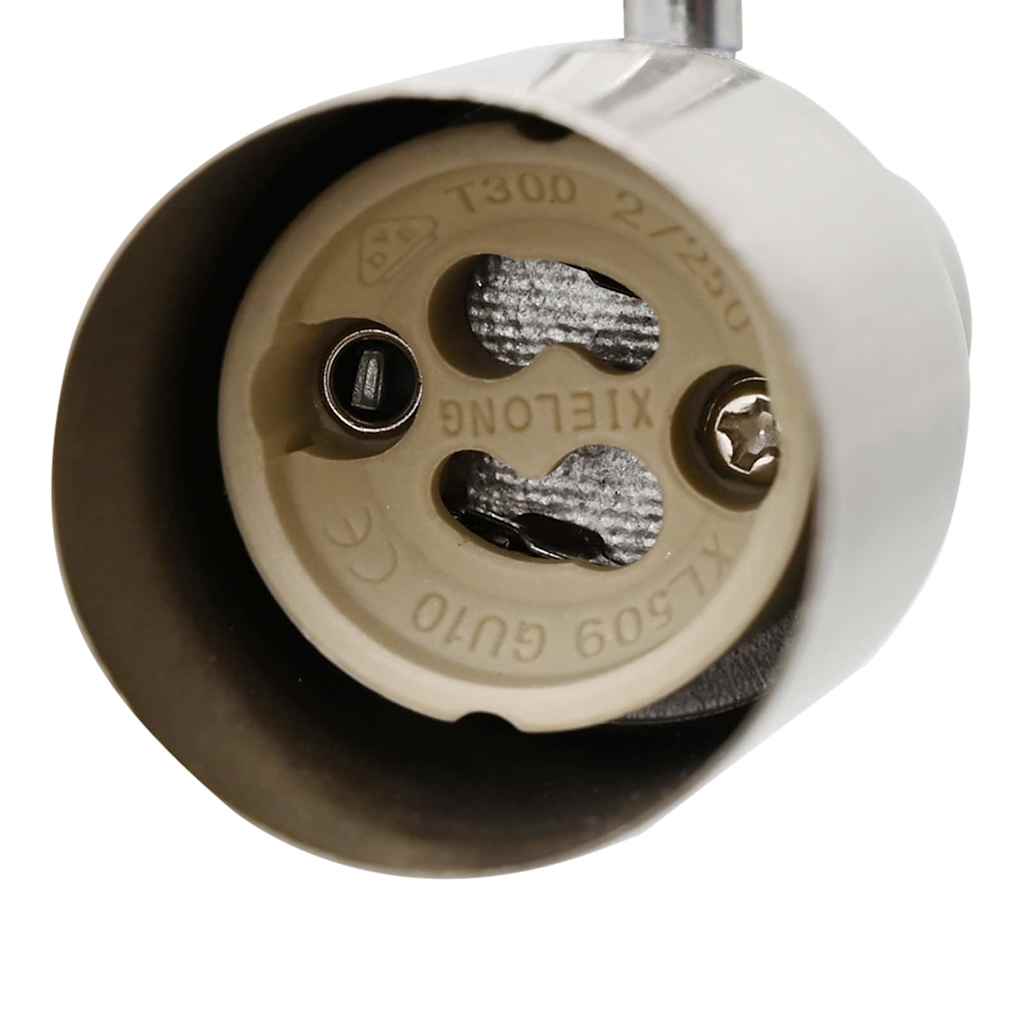 vidaXL Σποτ οροφής με προβολείς Νίκελ 176,5 x 9,5 x 14 εκ Ατσάλι