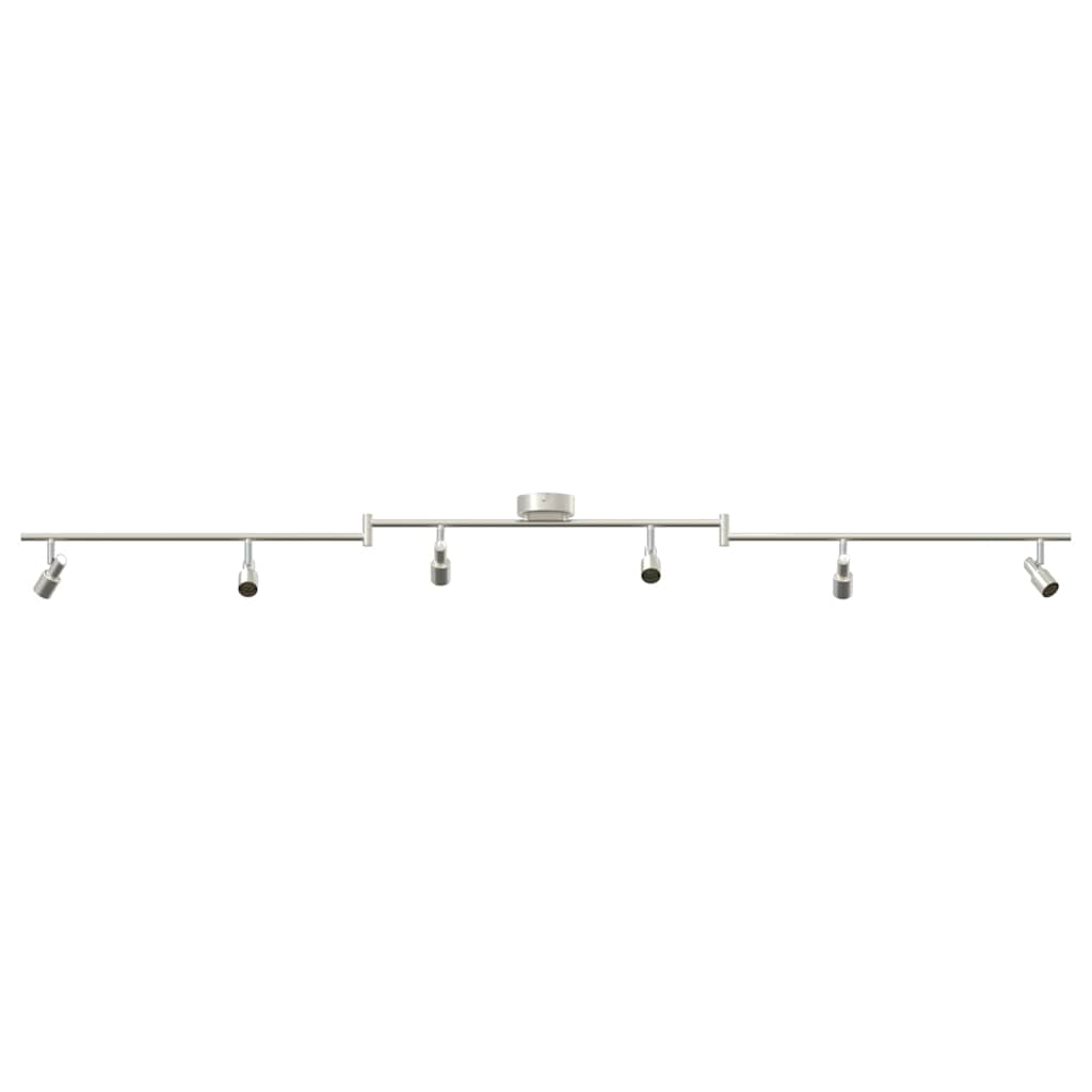 vidaXL Σποτ οροφής με προβολείς Νίκελ 176,5 x 9,5 x 14 εκ Ατσάλι