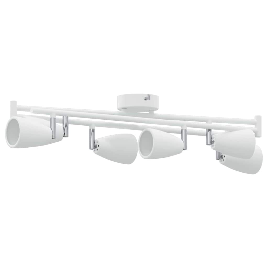 vidaXL Σποτ οροφής με προβολείς Λευκό 176,5 x 12,5 x 13,5 εκ Μέταλλο