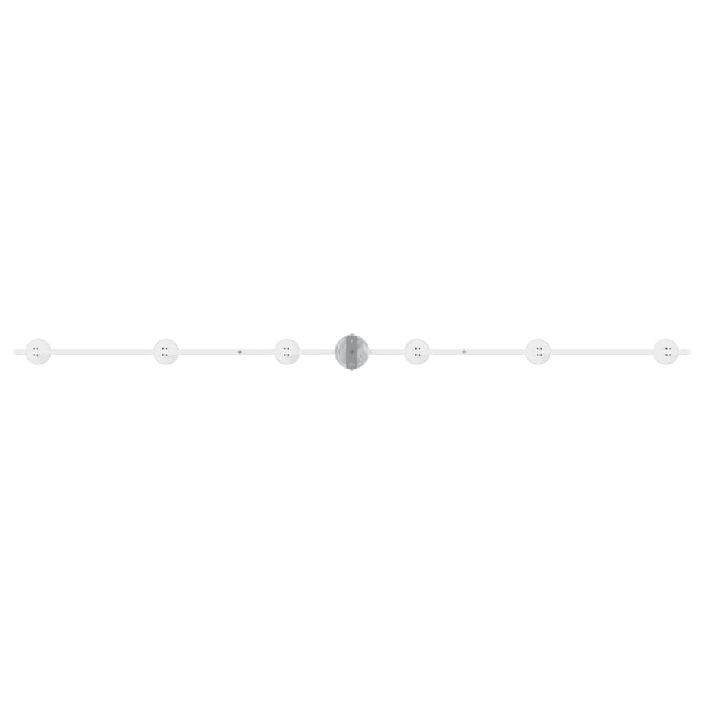 vidaXL Σποτ οροφής με προβολείς Λευκό 176,5 x 12,5 x 13,5 εκ Μέταλλο