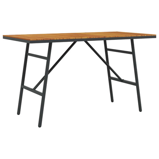 vidaXL Τραπεζαρία Καφέ 110 x 55 x 61,5 εκ. Στερεό Ξύλο Ακακίας