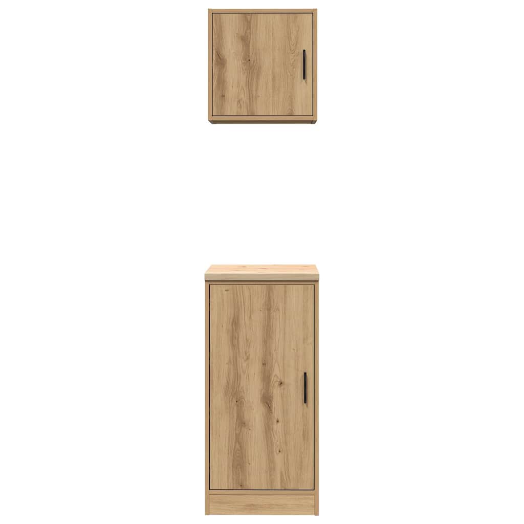 vidaXL ντουλάπια γκαράζ 2 τεμ. Artisan Δρυς από Επεξεργασμένο Ξύλο