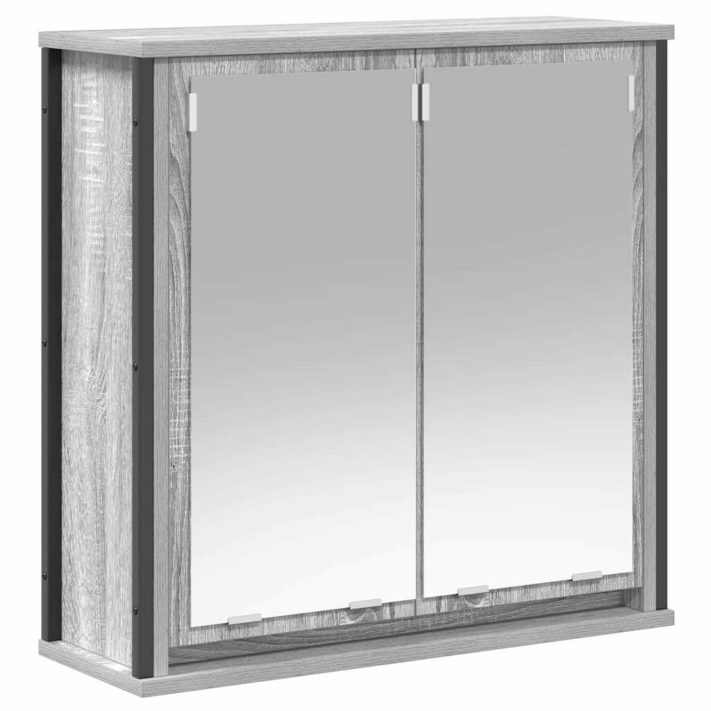 vidaXL Σετ Επίπλων Μπάνιου με ράφι 5 pcs Γκρι 76.5 x 35 x 95 εκ