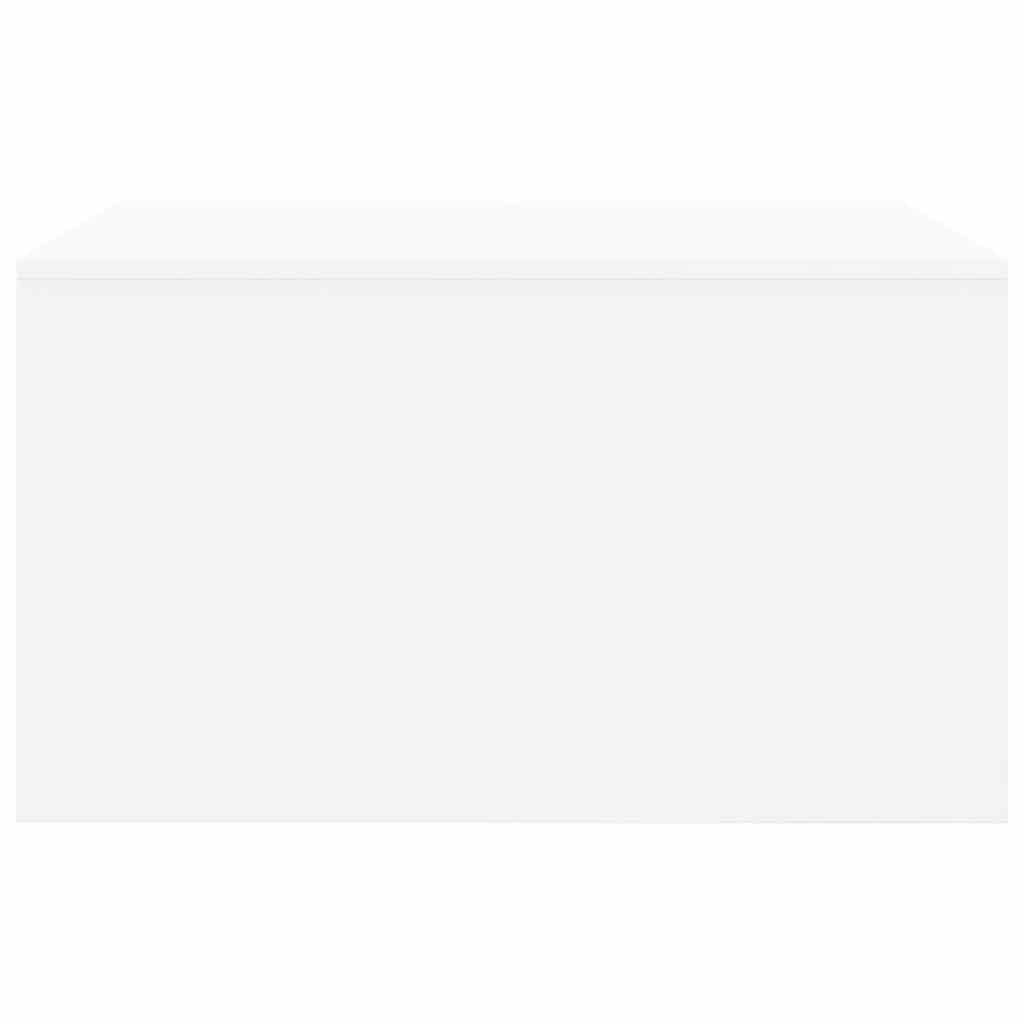 vidaXL Τραπεζάκι σαλονιού με συρτάρια Λευκό 70,5x70x40 εκ.