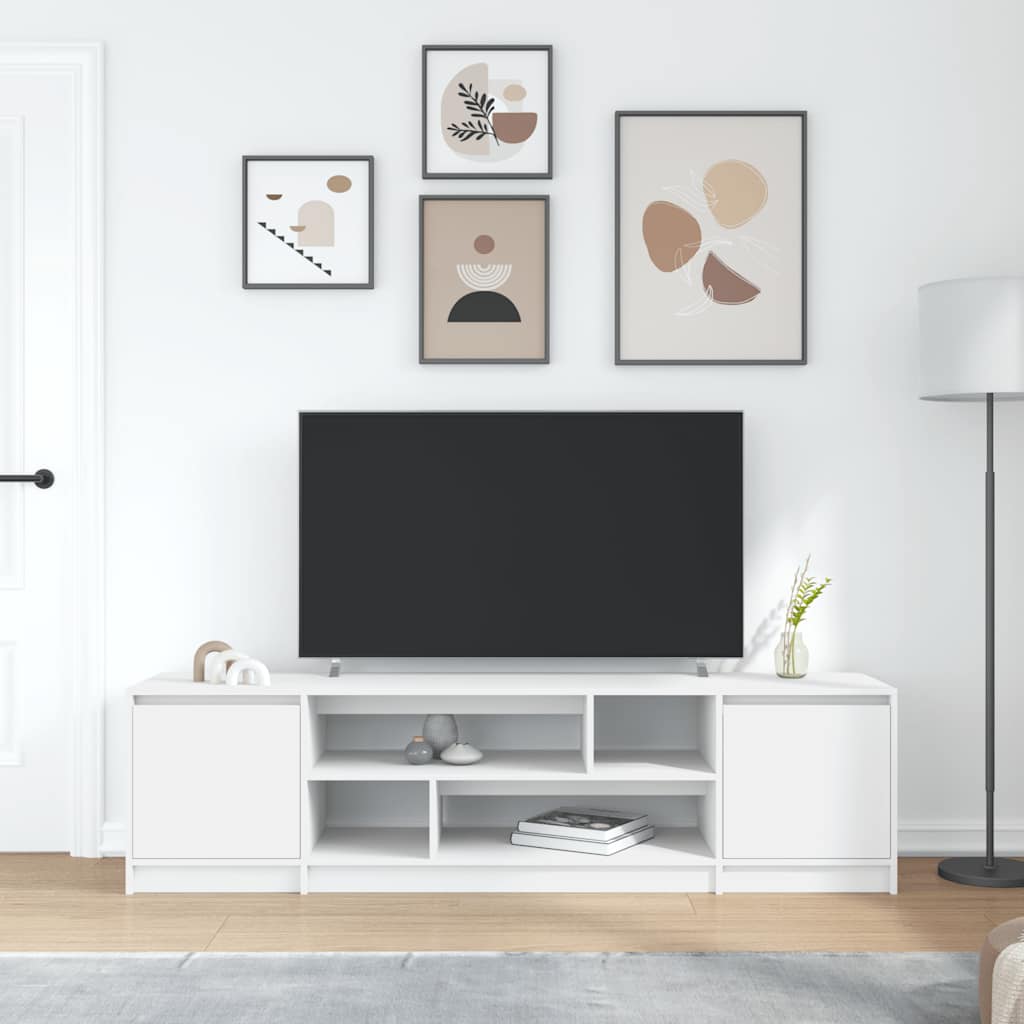 vidaXL Έπιπλο Τηλεόρασης Λευκό 188,5 x 41 x 50 εκ. από Τεχνητό Ξύλο