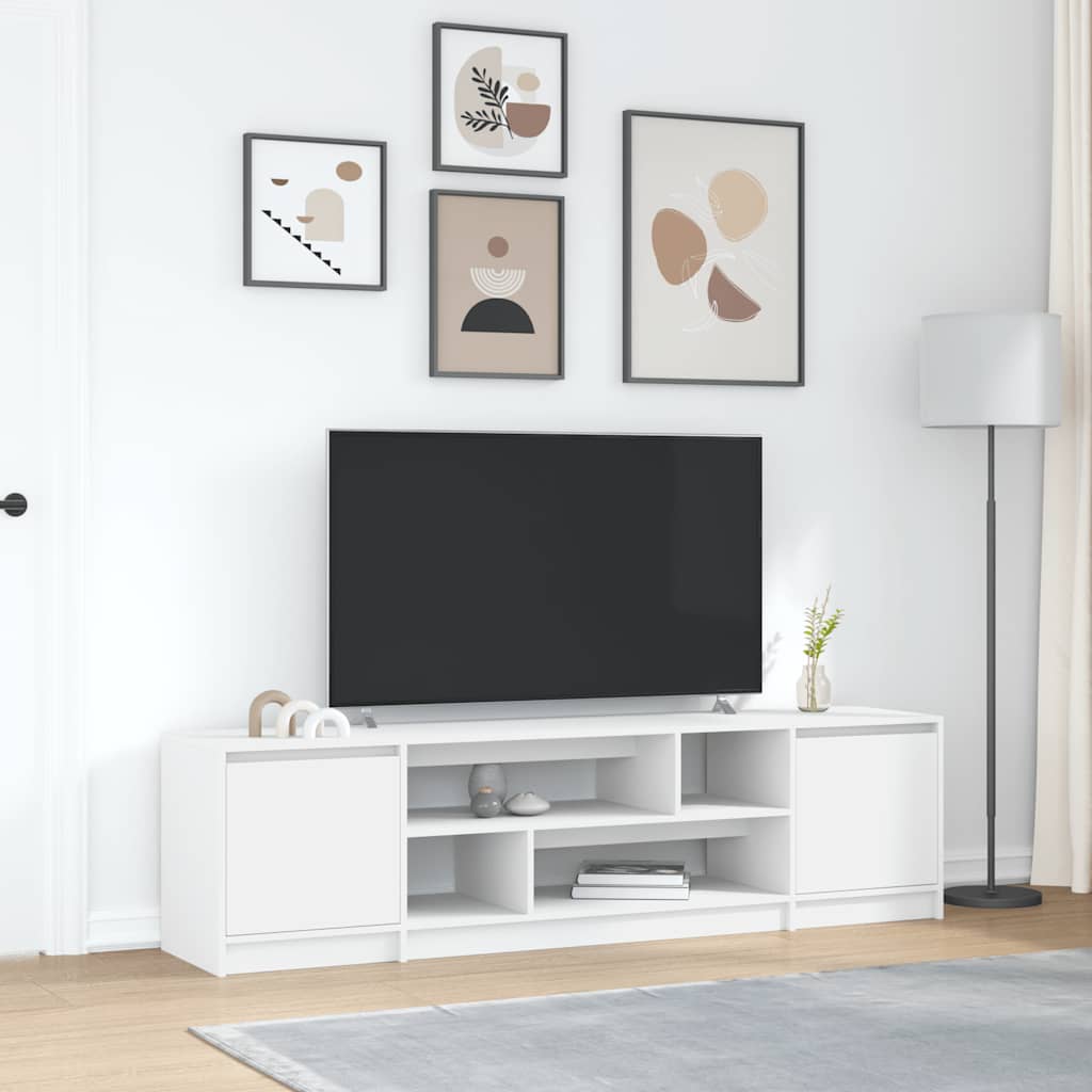 vidaXL Έπιπλο Τηλεόρασης Λευκό 188,5 x 41 x 50 εκ. από Τεχνητό Ξύλο