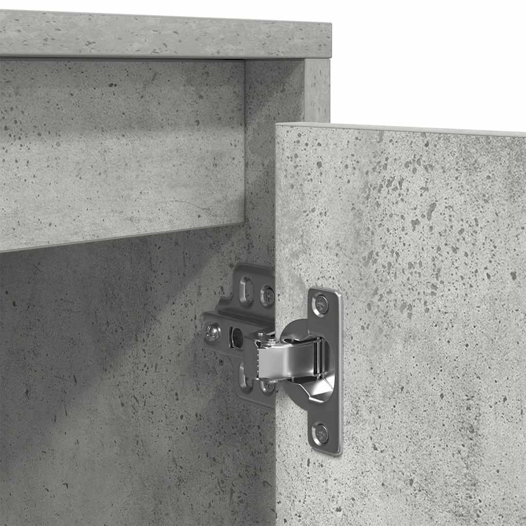 vidaXL Έπιπλο Τηλεόρασης με LED Γκρι Σκυροδέματος 160,5x41x50 εκ.