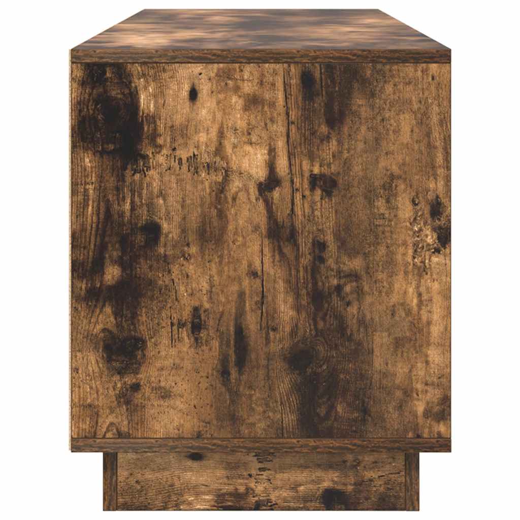 vidaXL Έπιπλο Τηλεόρασης με LED Καπνιστή Δρυς 160,5x41x50 εκ.