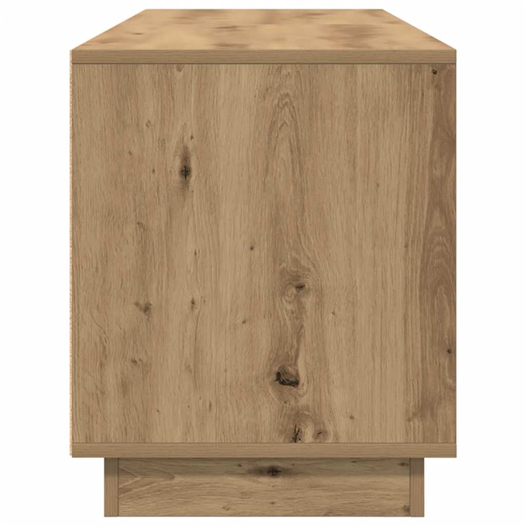 vidaXL Έπιπλο Τηλεόρασης με LED Τεχνίτης βελανιδιά 160,5x41x50 εκ.