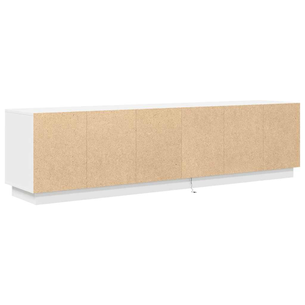 vidaXL Έπιπλο Τηλεόρασης με LED Λευκό 193,5x41x50 εκ.