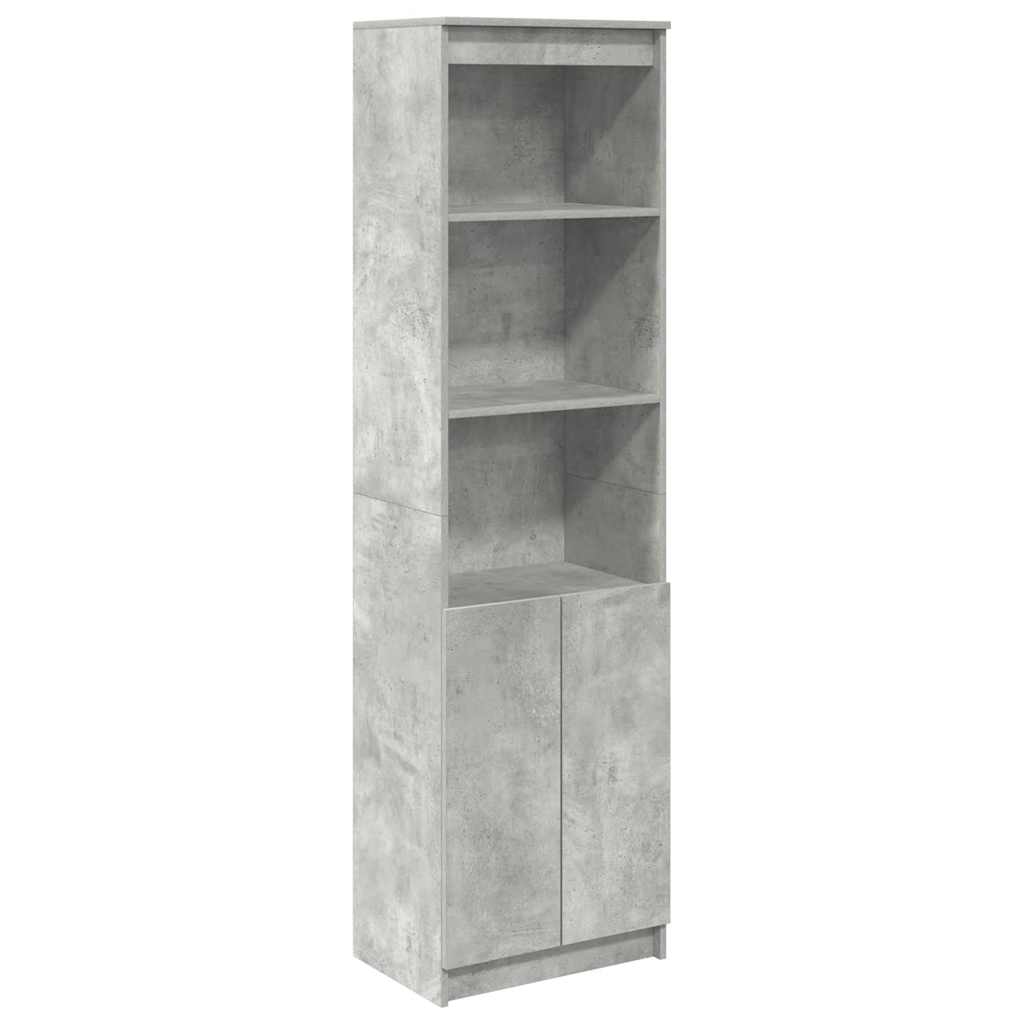 vidaXL Ντουλάπι Γκρι Σκυροδέματος 50x35x180 εκ. από Επεξεργασμένο Ξύλο
