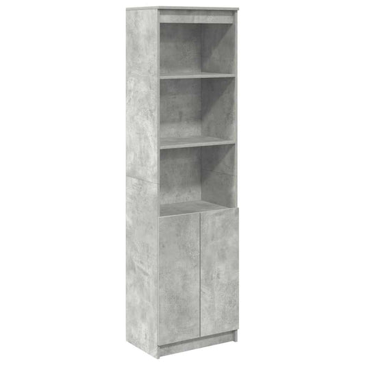 vidaXL Ντουλάπι Γκρι Σκυροδέματος 50x35x180 εκ. από Επεξεργασμένο Ξύλο