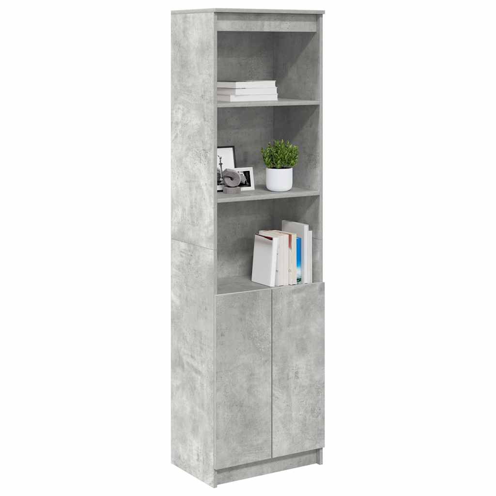 vidaXL Ντουλάπι Γκρι Σκυροδέματος 50x35x180 εκ. από Επεξεργασμένο Ξύλο