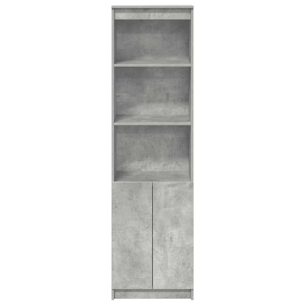 vidaXL Ντουλάπι Γκρι Σκυροδέματος 50x35x180 εκ. από Επεξεργασμένο Ξύλο