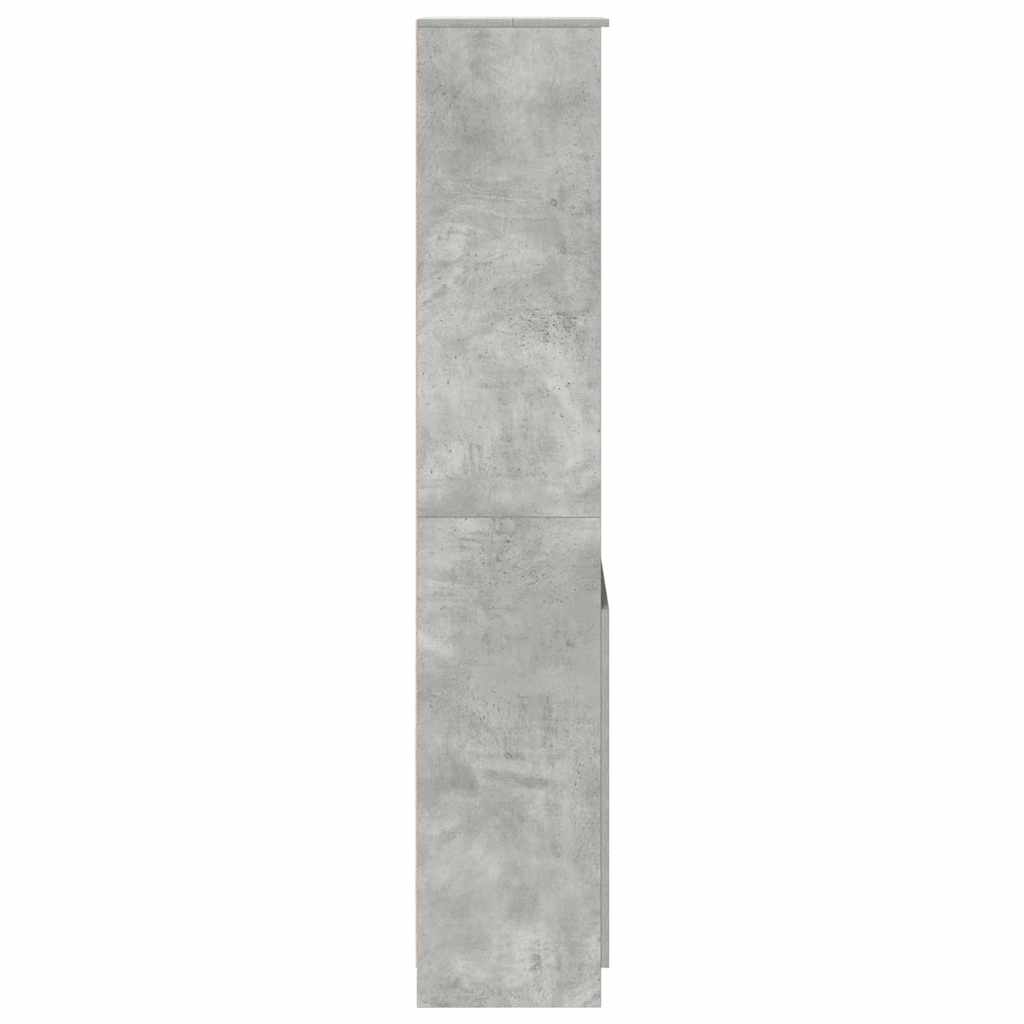 vidaXL Ντουλάπι Γκρι Σκυροδέματος 50x35x180 εκ. από Επεξεργασμένο Ξύλο