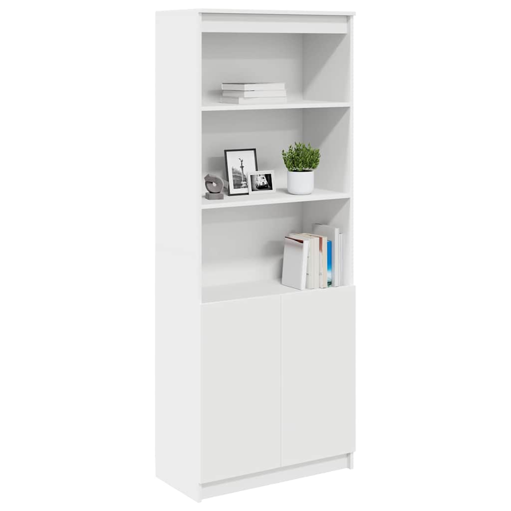 vidaXL Ντουλάπι Λευκό 70x35x180 εκ. από Επεξεργασμένο Ξύλο