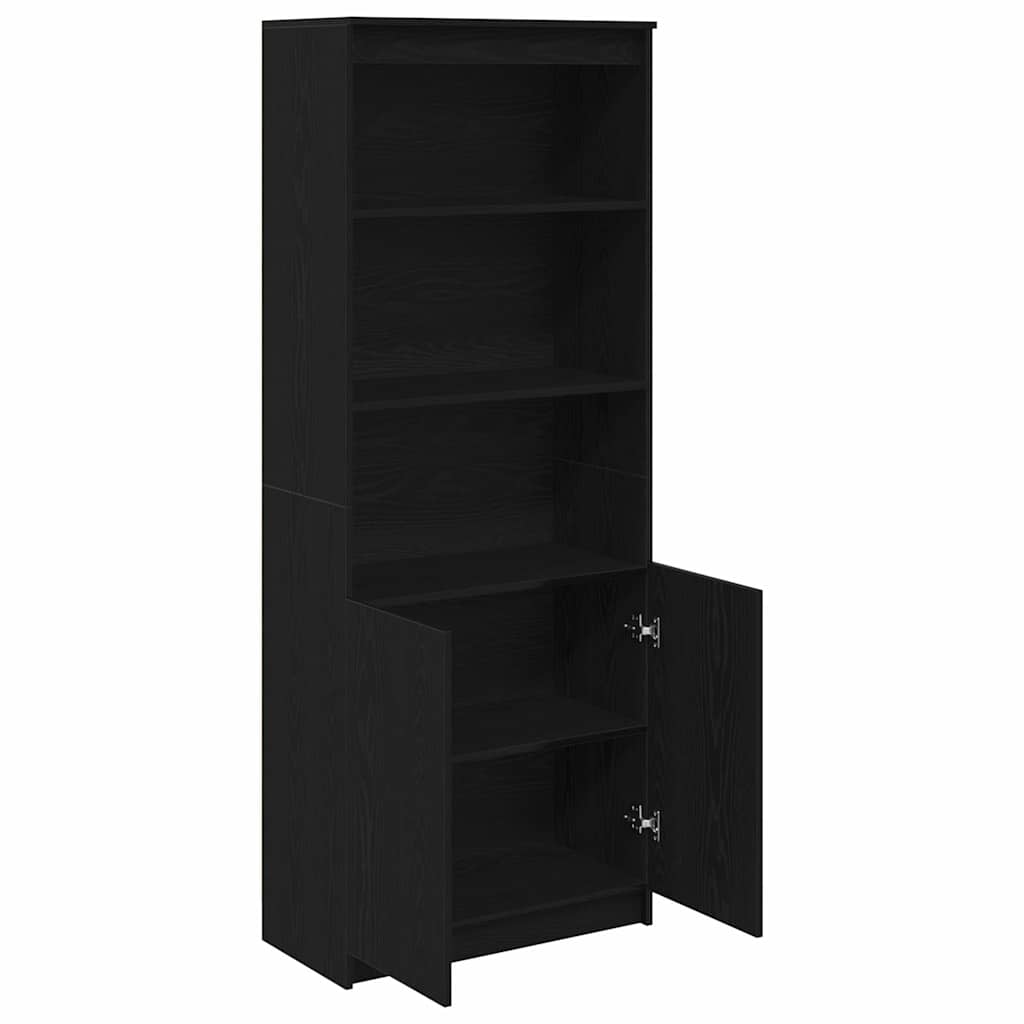 vidaXL Ντουλάπι Μαύρη δρυς 70x35x180 εκ. από Επεξεργασμένο Ξύλο
