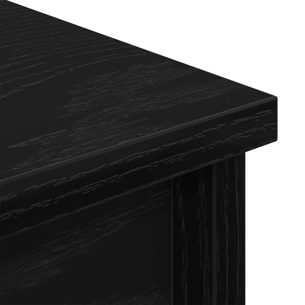 vidaXL Ντουλάπι Μαύρη δρυς 70x35x180 εκ. από Επεξεργασμένο Ξύλο