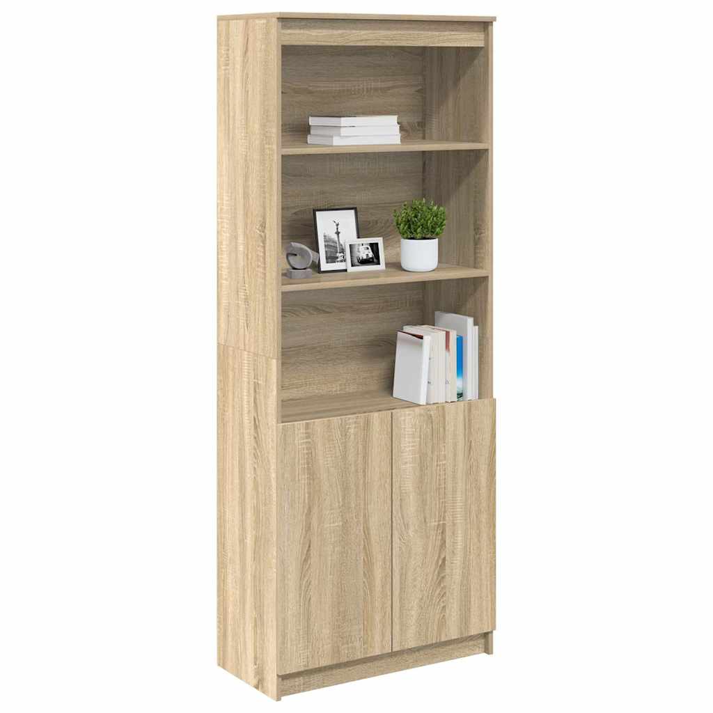 vidaXL Ντουλάπι Sonoma Δρυς 70x35x180 εκ. από Επεξεργασμένο Ξύλο