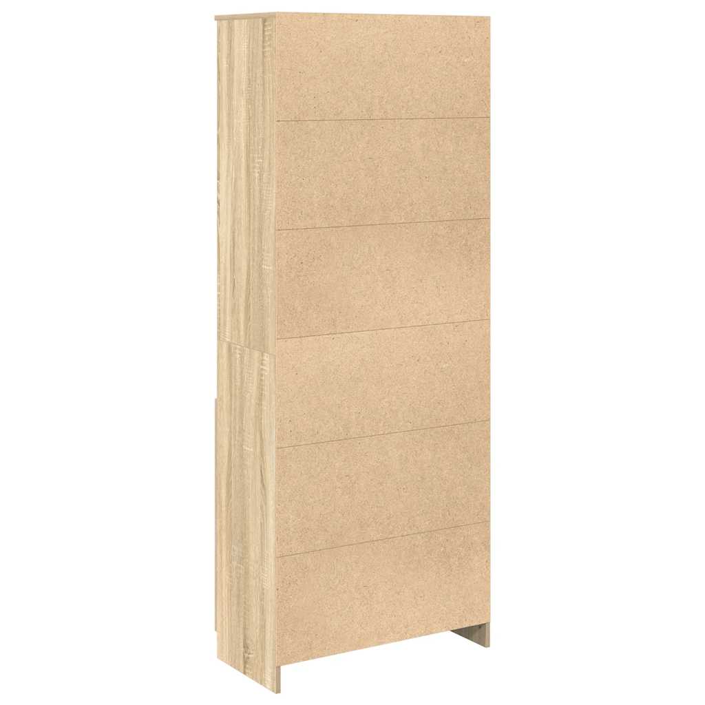 vidaXL Ντουλάπι Sonoma Δρυς 70x35x180 εκ. από Επεξεργασμένο Ξύλο