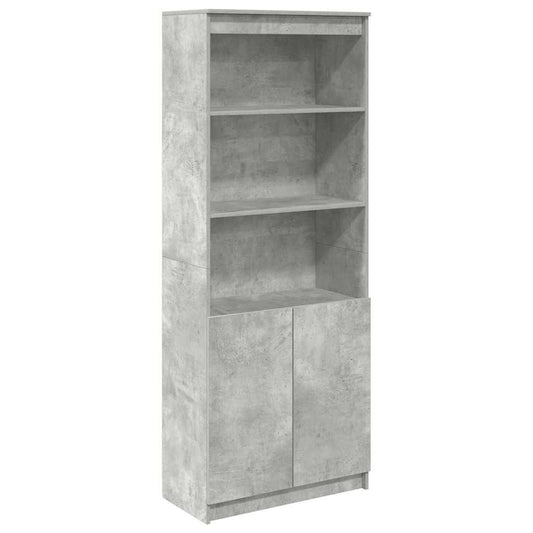 vidaXL Ντουλάπι Γκρι Σκυροδέματος 70x35x180 εκ. από Επεξεργασμένο Ξύλο