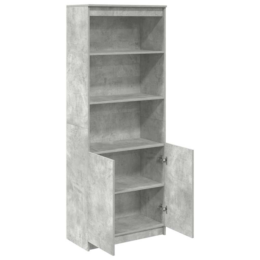 vidaXL Ντουλάπι Γκρι Σκυροδέματος 70x35x180 εκ. από Επεξεργασμένο Ξύλο