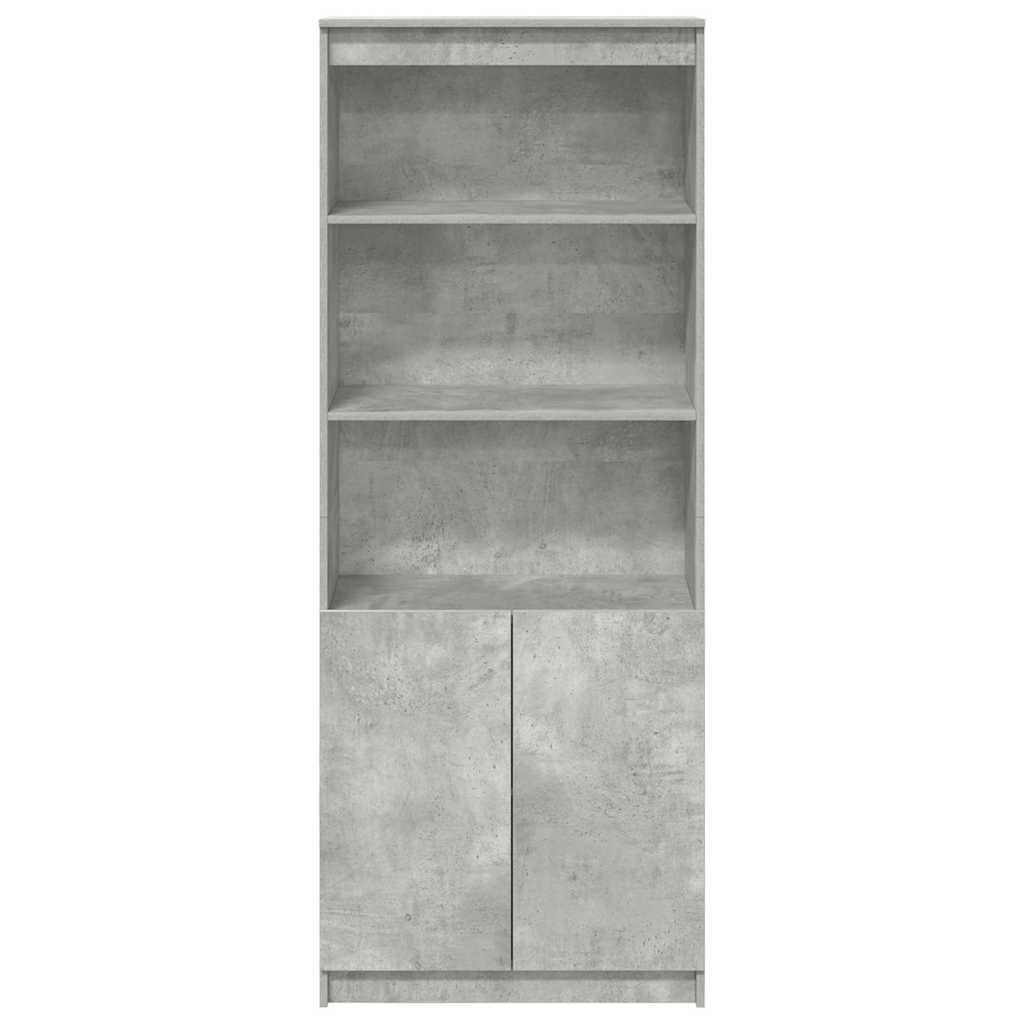 vidaXL Ντουλάπι Γκρι Σκυροδέματος 70x35x180 εκ. από Επεξεργασμένο Ξύλο
