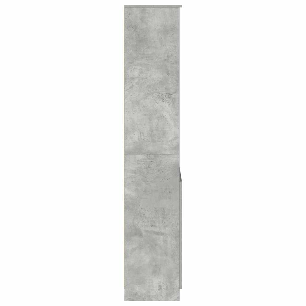 vidaXL Ντουλάπι Γκρι Σκυροδέματος 70x35x180 εκ. από Επεξεργασμένο Ξύλο