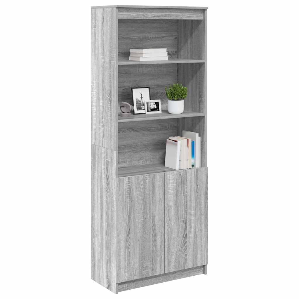 vidaXL Ντουλάπι Γκρι Sonoma 70x35x180 εκ. από Επεξεργασμένο Ξύλο