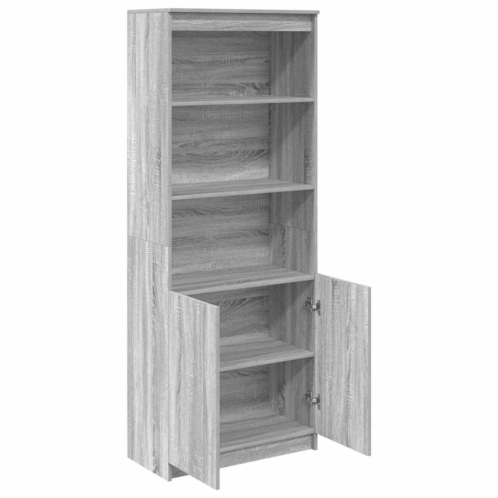 vidaXL Ντουλάπι Γκρι Sonoma 70x35x180 εκ. από Επεξεργασμένο Ξύλο