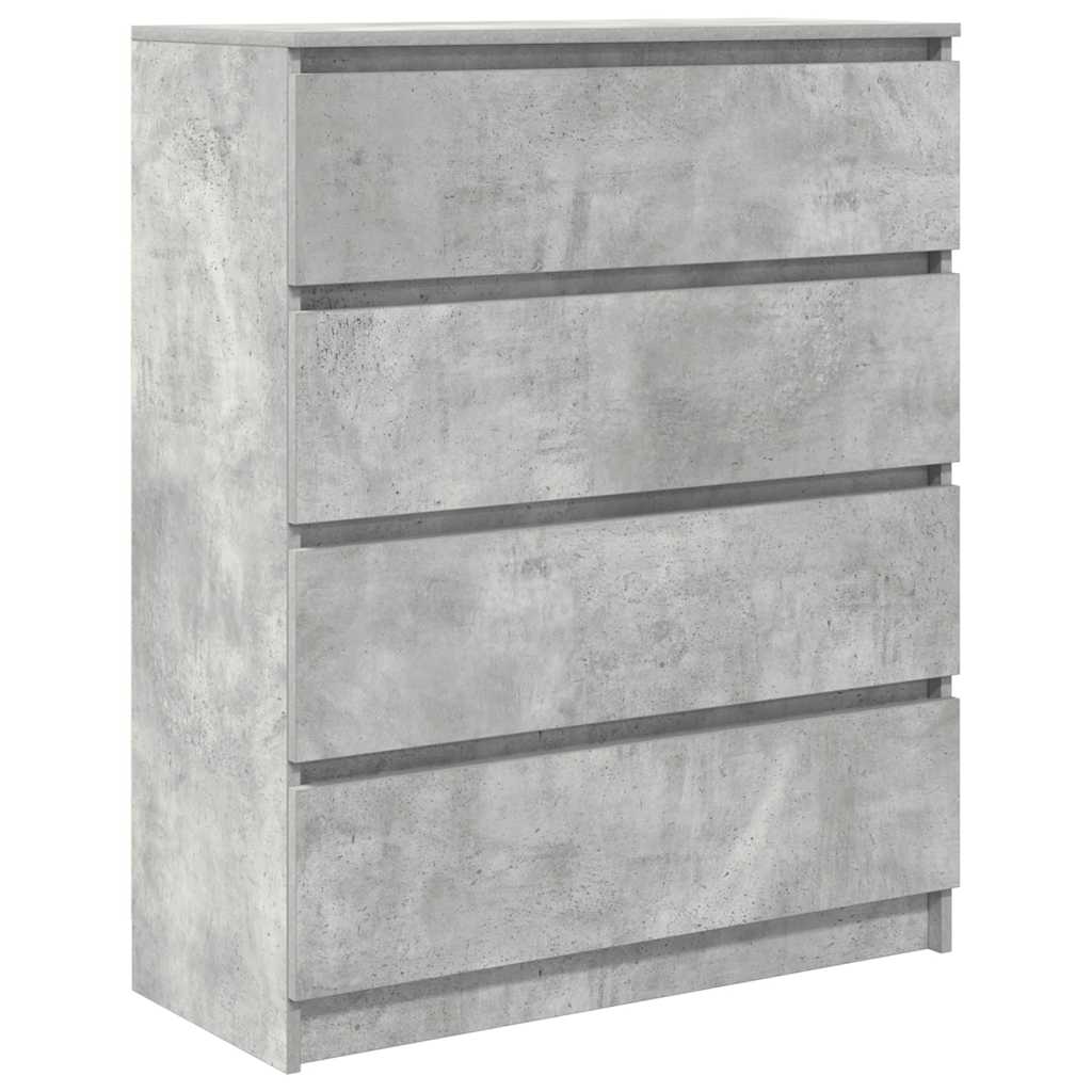 vidaXL Sideboard Μπετόν Γκρι 80x35x99 cm Κατασκευασμένο ξύλο