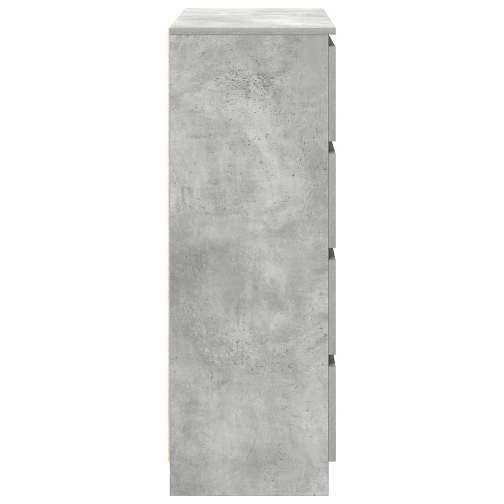 vidaXL Sideboard Μπετόν Γκρι 80x35x99 cm Κατασκευασμένο ξύλο
