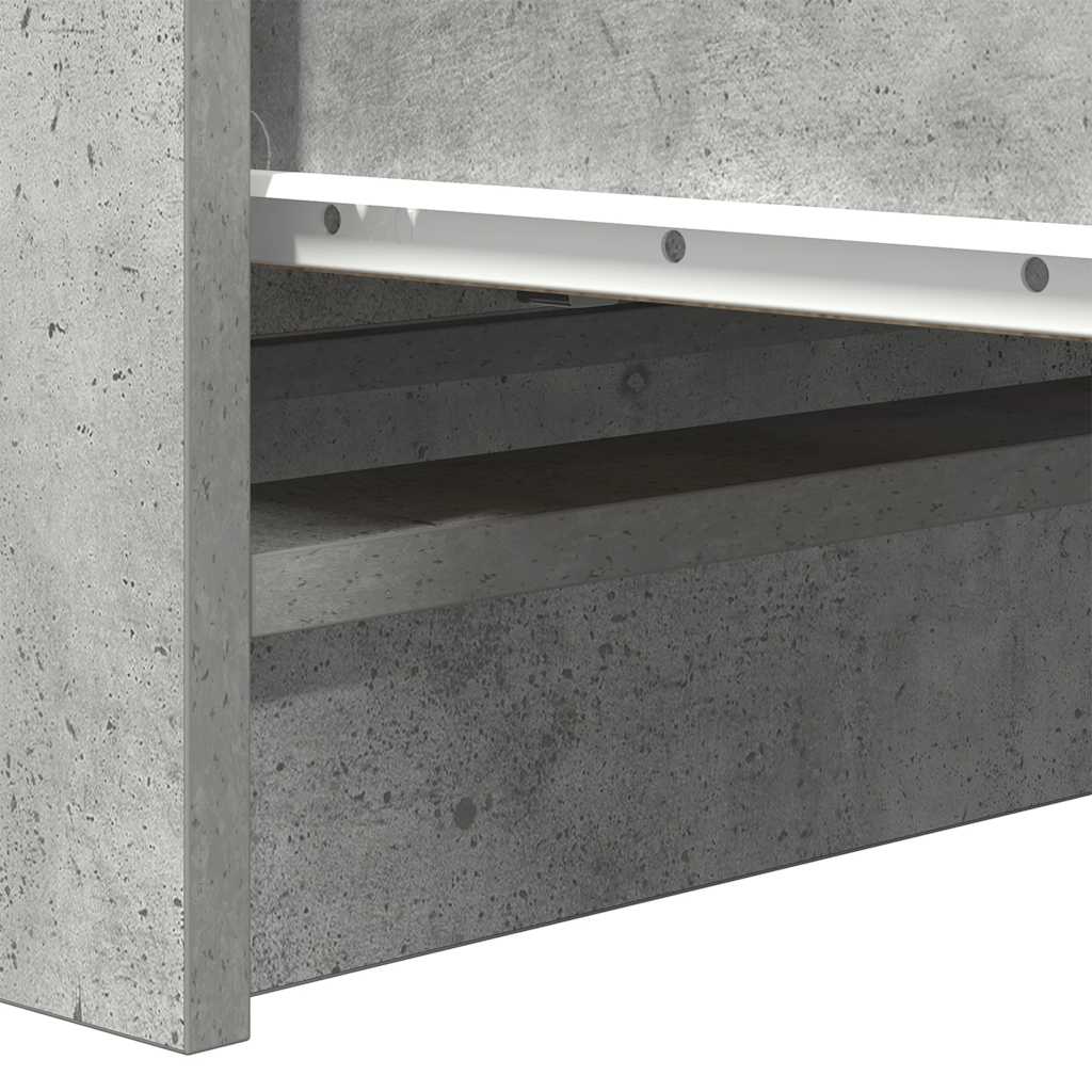 vidaXL Sideboard Μπετόν Γκρι 80x35x99 cm Κατασκευασμένο ξύλο
