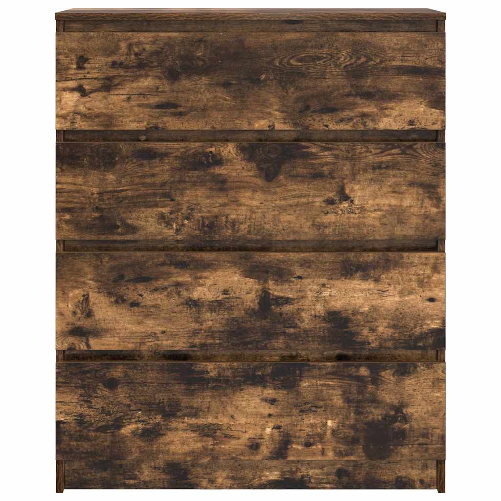 vidaXL Sideboard Καπνιστή δρυς 80x35x99 cm Κατασκευασμένο ξύλο