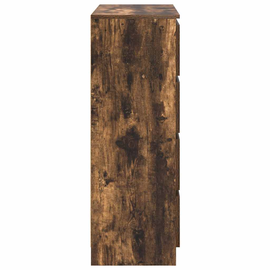 vidaXL Sideboard Καπνιστή δρυς 80x35x99 cm Κατασκευασμένο ξύλο