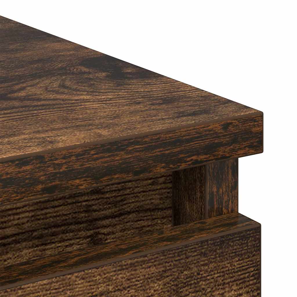 vidaXL Sideboard Καπνιστή δρυς 80x35x99 cm Κατασκευασμένο ξύλο