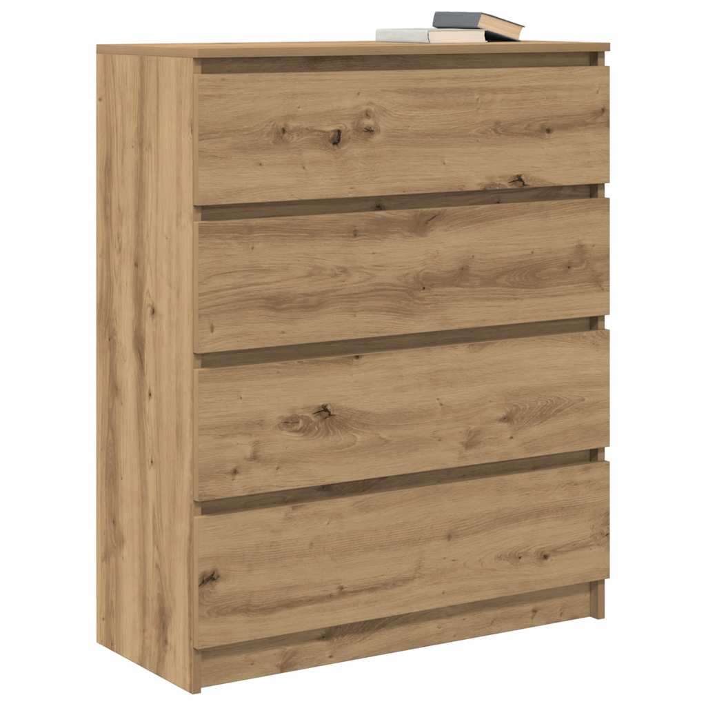 vidaXL Sideboard Artisan Oak 80x35x99 cm Κατασκευασμένο ξύλο
