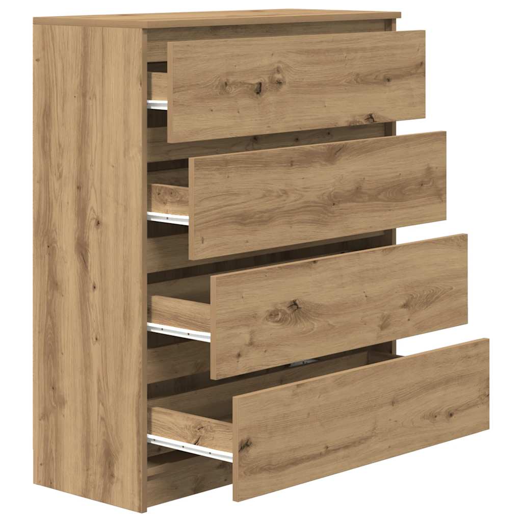 vidaXL Sideboard Artisan Oak 80x35x99 cm Κατασκευασμένο ξύλο