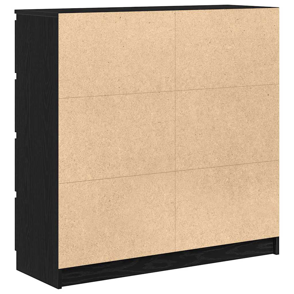 vidaXL Ντουλάπι Μαύρη βελανιδιά 100x35x99 εκ. Κατασκευασμένο ξύλο