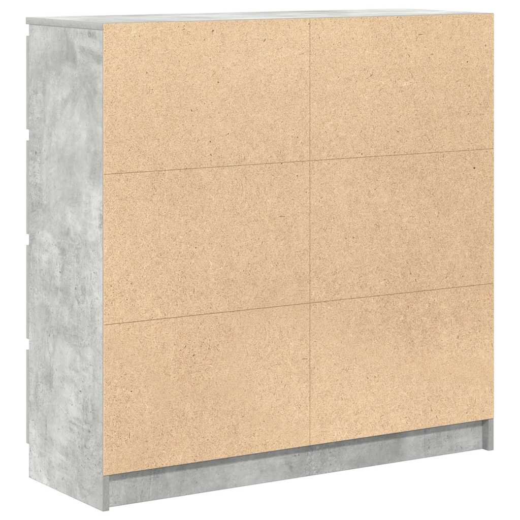 vidaXL Ντουλάπι Γκρι Σκυροδέματος 100x35x99 εκ. Επεξεργασμένο Ξύλο