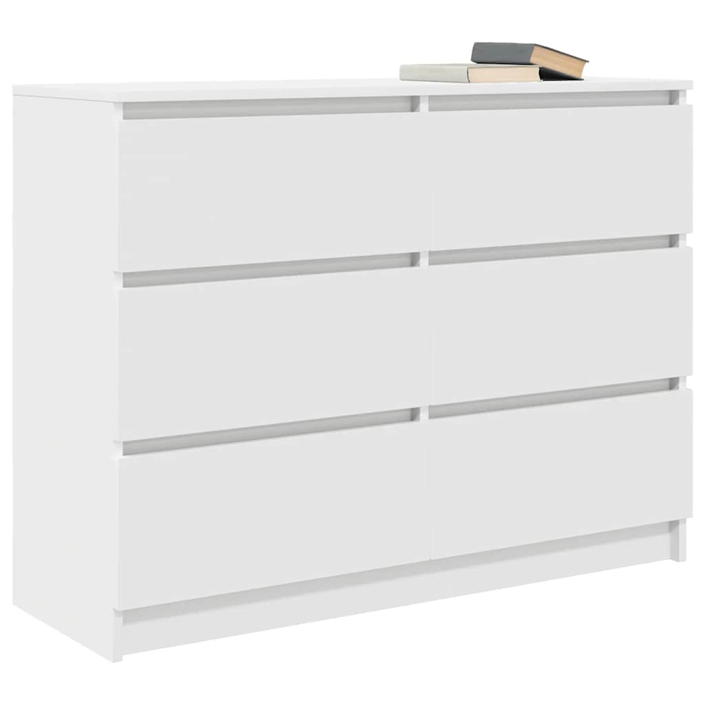 vidaXL Sideboard Λευκό 100x35x76 cm Κατασκευασμένο ξύλο