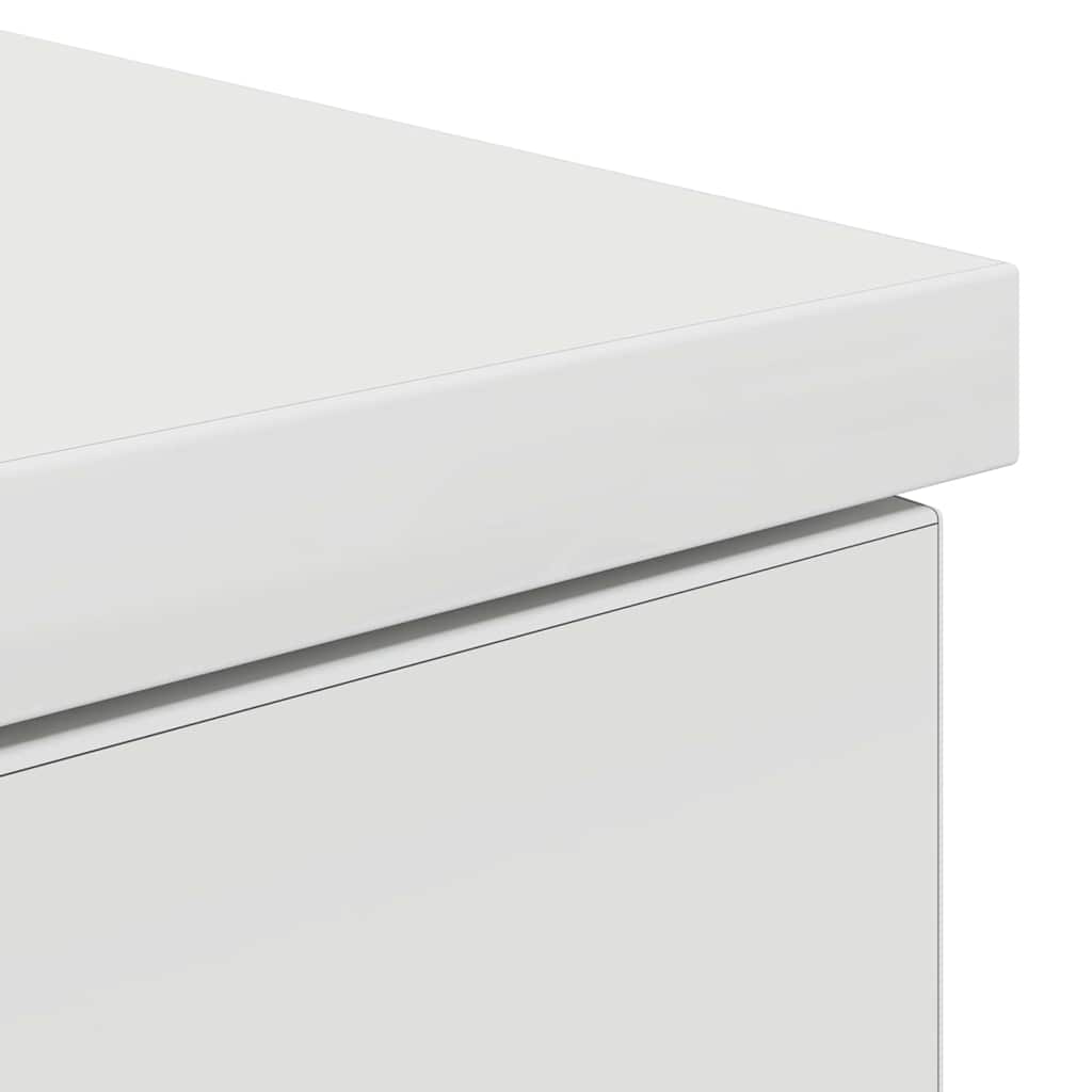 vidaXL Γραφείο με συρτάρι Λευκό 140 x 49 x 76 εκ. Επεξεργασμένο ξύλο