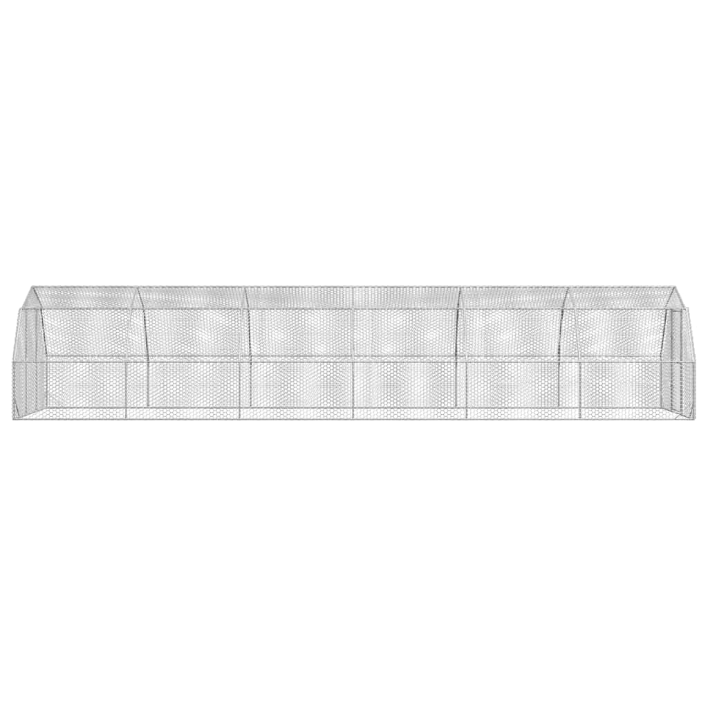 vidaXL Τρέξιμο για κοτόπουλα 2,5x12x2,25 μ. από Γαλβ. Χάλυβα