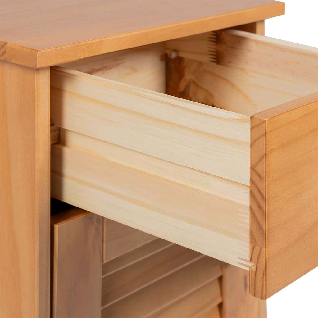 vidaXL Σετ Επίπλων Μπάνιου με συρτάρι με ράφι με πόρτα 2 pcs Καφέ και Καραμέλα καφέ