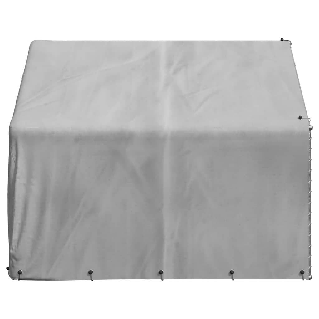 vidaXL Κλίβανος Σκύλου Εξωτερικού Χώρου με Κάλυμμα 2x2x1,5 μ. από Γαλβανισμένο Ατσάλι