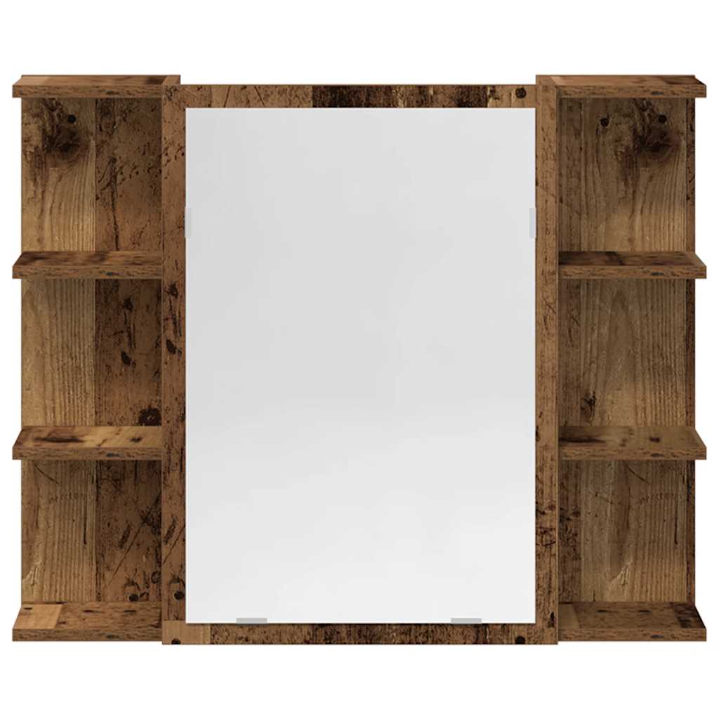 vidaXL Σετ Επίπλων Μπάνιου 4Τεμαχίων Παλιό Ξύλο από Επεξεργασμένο Ξύλο