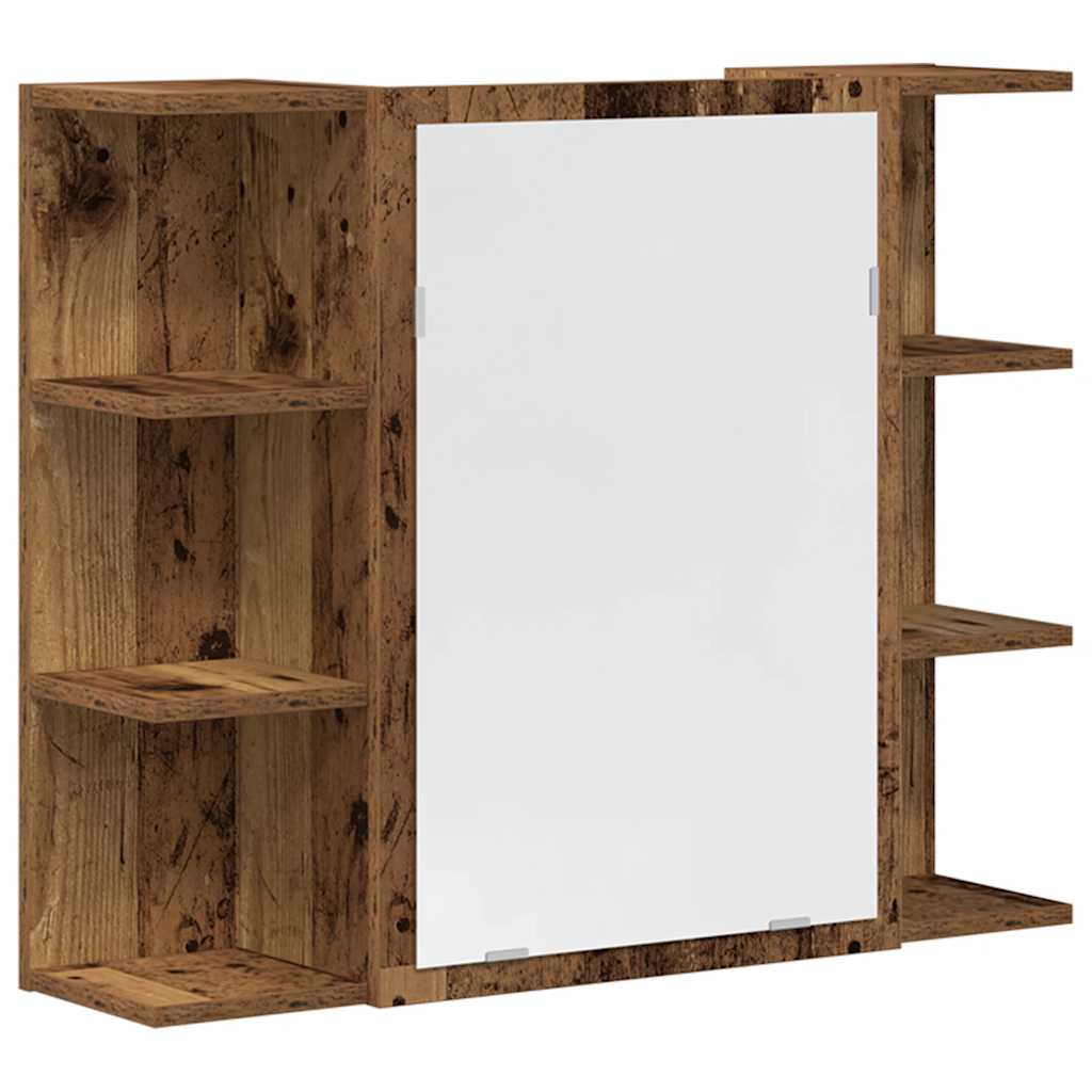 vidaXL Σετ Επίπλων Μπάνιου 3Τεμαχίων Παλιό Ξύλο από Επεξεργασμένο Ξύλο