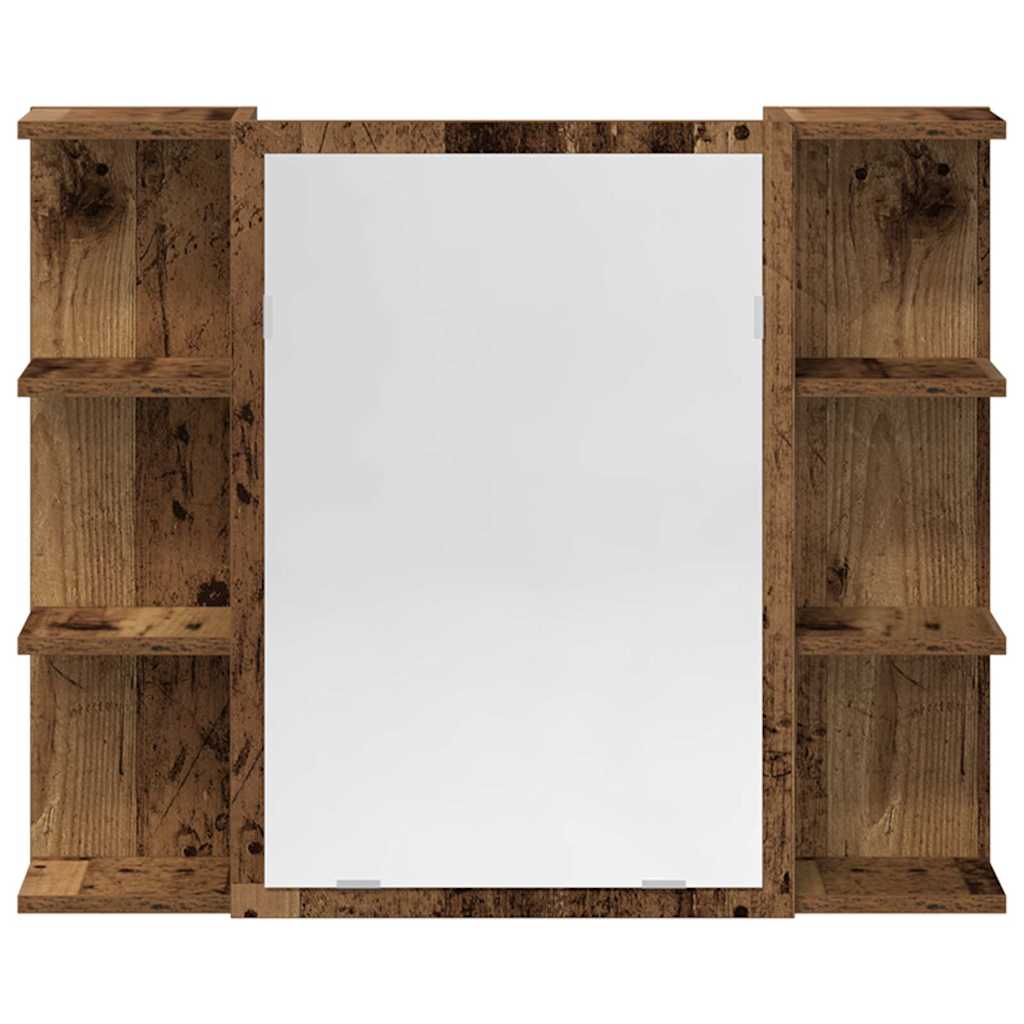 vidaXL Σετ Επίπλων Μπάνιου 3Τεμαχίων Παλιό Ξύλο από Επεξεργασμένο Ξύλο