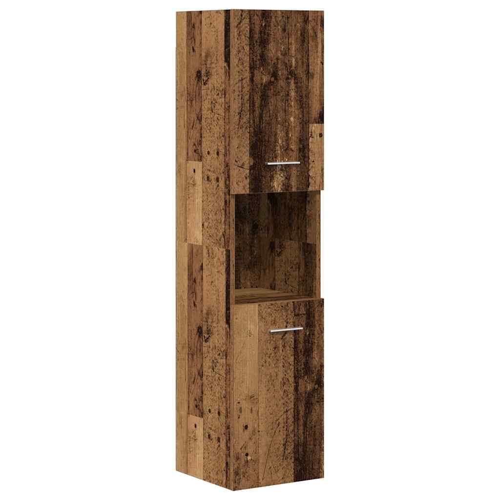 vidaXL Σετ Επίπλων Μπάνιου 4Τεμαχίων Παλιό Ξύλο από Επεξεργασμένο Ξύλο